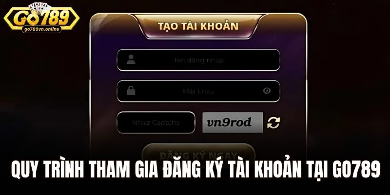 Quy trình tham gia đăng ký tài khoản tại hệ thống